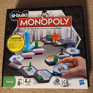 U-Build Monopoly Board Game 100% Complete Unopened contents   NIB